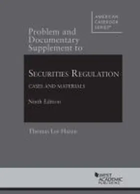 Hazen |  Securities Regulation, Cases and Materials | Buch |  Sack Fachmedien