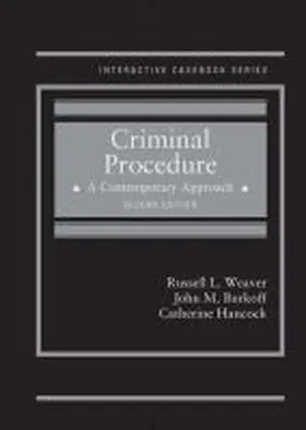 Weaver |  Criminal Procedure, A Contemporary Approach | Buch |  Sack Fachmedien