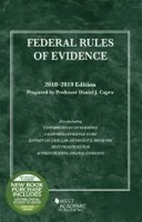 Capra |  Federal Rules of Evidence, with Faigman Evidence Map, 2018-2019 Edition | Buch |  Sack Fachmedien