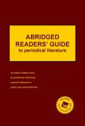 HW Wilson |  Abridged Readers' Guide to Periodical Literature (2019 Subscription) | Buch |  Sack Fachmedien