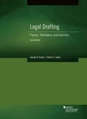 Kuney |  Legal Drafting, Process, Techniques, and Exercises | Buch |  Sack Fachmedien