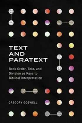 Goswell |  Text and Paratext | eBook | Sack Fachmedien