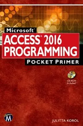 Korol |  Microsoft Access 2016 Programming Pocket Primer | eBook | Sack Fachmedien