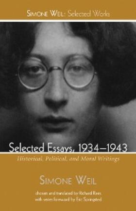 Weil |  Selected Essays, 1934-1943 | eBook | Sack Fachmedien