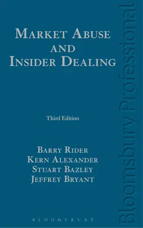 Rider / Alexander / Bazley |  Market Abuse and Insider Dealing | Buch |  Sack Fachmedien