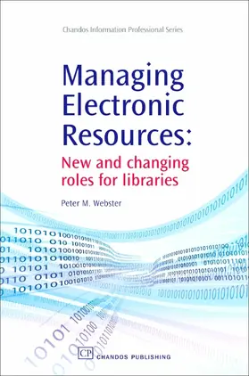 Webster |  Managing Electronic Resources | eBook | Sack Fachmedien