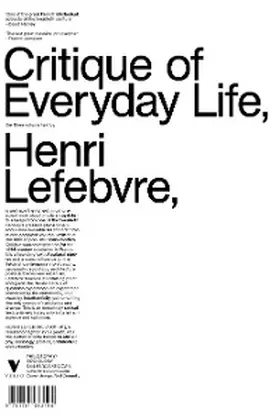 Lefebvre |  Critique of Everyday Life | eBook | Sack Fachmedien