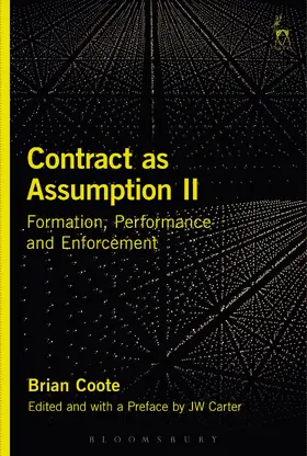 Coote / Carter |  Contract as Assumption II | Buch |  Sack Fachmedien