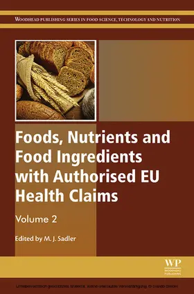 Sadler |  Foods, Nutrients and Food Ingredients with Authorised EU Health Claims | eBook | Sack Fachmedien