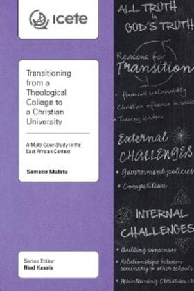 Mulatu |  Transitioning from a Theological College to a Christian University | eBook | Sack Fachmedien