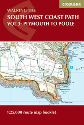 Dillon |  South West Coast Path Map Booklet - Vol 3: Plymouth to Poole | Buch |  Sack Fachmedien