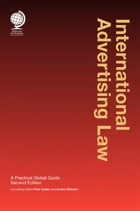 Jordan / Butcher |  International Advertising Law: A Practical Global Guide | Buch |  Sack Fachmedien