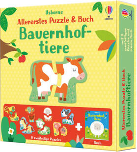 Oldham |  Allererstes Puzzle & Buch: Bauernhoftiere | Buch |  Sack Fachmedien