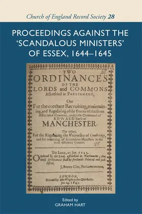 Hart |  Proceedings Against the 'Scandalous Ministers' of Essex, 1644-1645 | Buch |  Sack Fachmedien