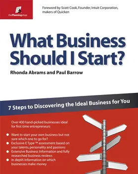 Abrams / Barrow |  What Business Should I Start? | Buch |  Sack Fachmedien