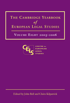 Kilpatrick / Bell |  Cambridge Yearbook of European Legal Studies | Buch |  Sack Fachmedien