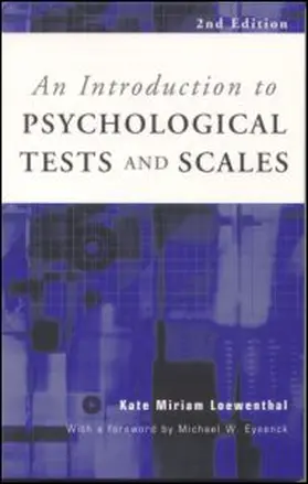 Loewenthal / Lewis |  An Introduction to Psychological Tests and Scales | Buch |  Sack Fachmedien
