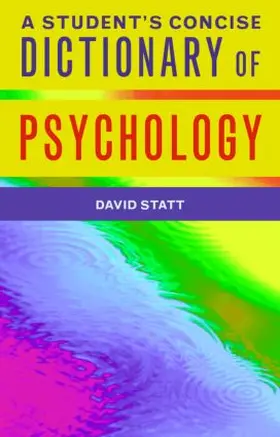 Statt |  A Student's Dictionary of Psychology | Buch |  Sack Fachmedien