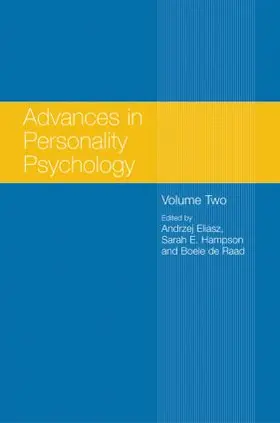 Eliasz / Hampson / de Raad |  Advances in Personality Psychology | Buch |  Sack Fachmedien