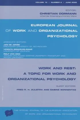 Zijlstra / Christian / Sonnentag |  Work and Rest | Buch |  Sack Fachmedien