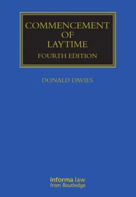 Donald |  Commencement of Laytime | Buch |  Sack Fachmedien