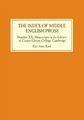 Rand |  The Index of Middle English Prose | Buch |  Sack Fachmedien
