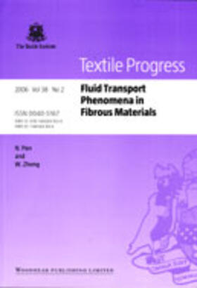 Pan / Zhong |  Fluid transport phenomena in fibrous materials | Buch |  Sack Fachmedien