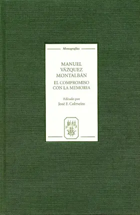 Colmeiro |  Manuel Vázquez Montalbán | eBook | Sack Fachmedien