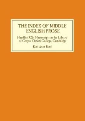 Rand |  The Index of Middle English Prose | eBook | Sack Fachmedien