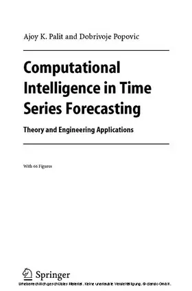 Palit / Popovic |  Computational Intelligence in Time Series Forecasting | eBook | Sack Fachmedien