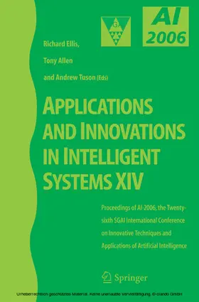 Ellis / Allen / Tuson |  Applications and Innovations in Intelligent Systems XIV | eBook | Sack Fachmedien