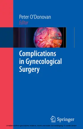 O'Donovan / O’Donovan |  Complications in Gynecological Surgery | eBook | Sack Fachmedien