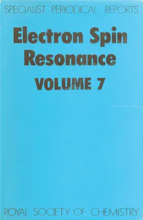 Ayscough |  Electron Spin Resonance | eBook | Sack Fachmedien