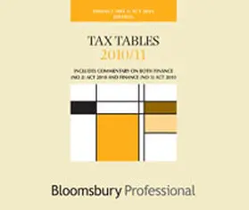 Grant Thornton UK LLP / McLaughlin |  Tax Tables Finance Act No.3 2010/11 | Buch |  Sack Fachmedien