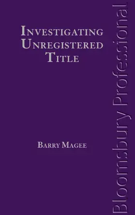 Magee |  Investigating Unregistered Title | Buch |  Sack Fachmedien
