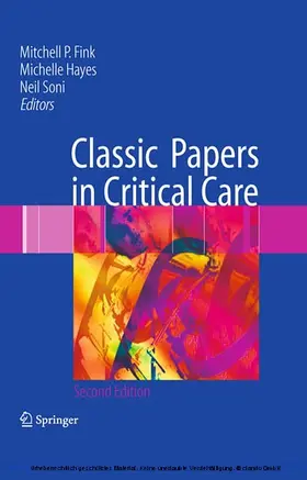 Fink / Hayes / Soni |  Classic Papers in Critical Care | eBook | Sack Fachmedien