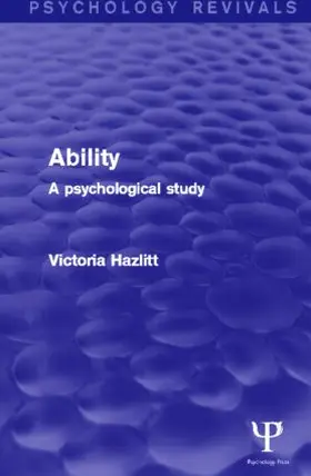 Hazlitt | Ability | Buch | 978-1-84872-251-4 | sack.de