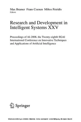 Coenen / Bramer / Petridis | Research and Development in Intelligent Systems XXV | E-Book | sack.de