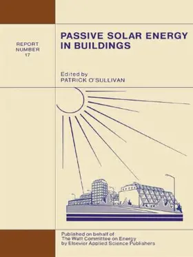 O'Sullivan | Passive Solar Energy in Buildings | Buch | 978-1-85166-280-7 | sack.de