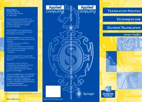 Trujillo |  Translation Engines: Techniques for Machine Translation | Buch |  Sack Fachmedien