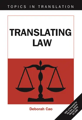 Cao | Translating Law | Buch | 978-1-85359-954-5 | sack.de