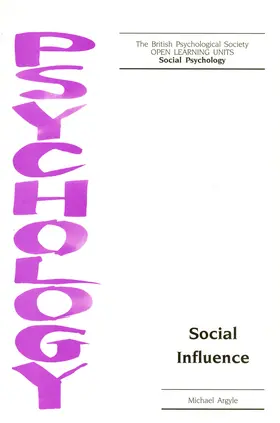 Argyle |  Social Influence | Buch |  Sack Fachmedien