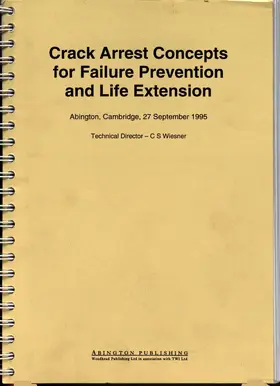 Cho |  Cho, G: CRACK ARREST CONCEPTS FOR FAIL | Buch |  Sack Fachmedien