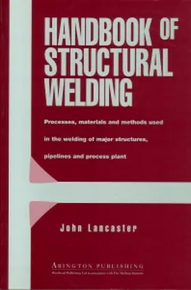 Lancaster |  Handbook of Structural Welding | Buch |  Sack Fachmedien