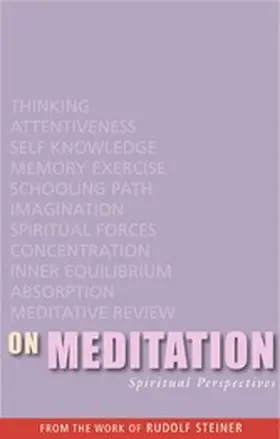 Steiner |  On Meditation | eBook | Sack Fachmedien