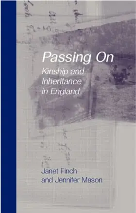 Finch / Mason |  Passing On | Buch |  Sack Fachmedien