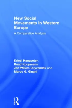 Hanspeter / Koopmans / Duyvendak |  New Social Movements In Western Europe | Buch |  Sack Fachmedien
