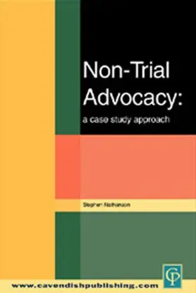 Nathanson |  Non-Trial Advocacy | Buch |  Sack Fachmedien