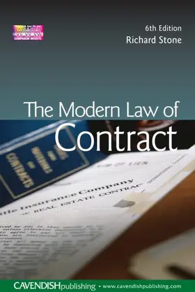 Stone |  The Modern Law of Contract | Buch |  Sack Fachmedien