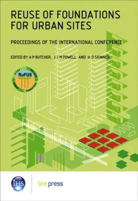 Butcher |  Reuse of Foundations for Urban Sites: Proceedings of the International Conference (EP 73) | Buch |  Sack Fachmedien